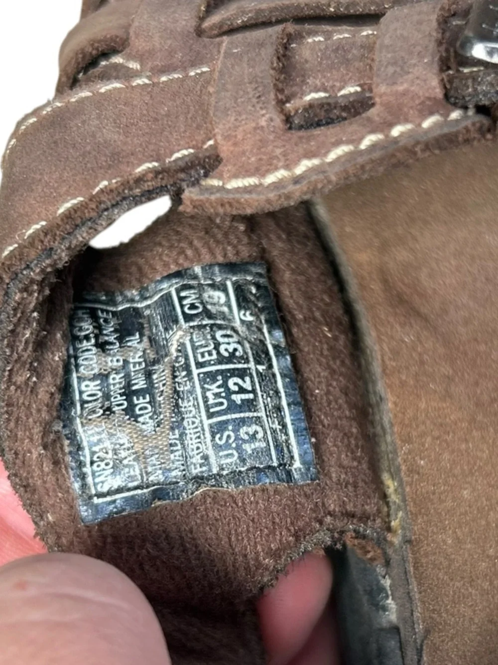 Kids' Brown Suede Fisherman Sandals‎ Vintage Y2K Skechers Unisex